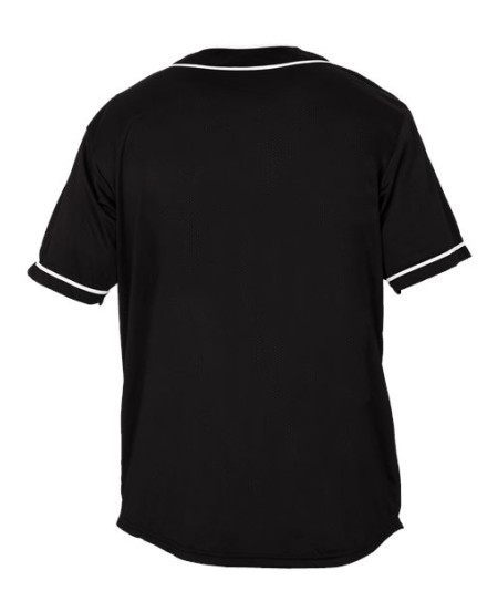 Alleson Athletic 52MBBJ Unisex Diamond Jersey – 100% DURA-Light Mesh Colorfast Polyester Six-Button Soutache Trim Baseball Jersey