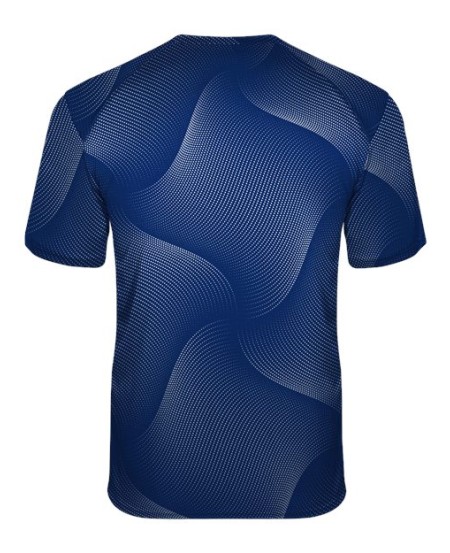 Badger 2213 Youth Warp Polyester T-Shirt – 100% Sublimated Polyester Moisture-Management Youth Performance Tee with All-Over Warp Print | XS–XL