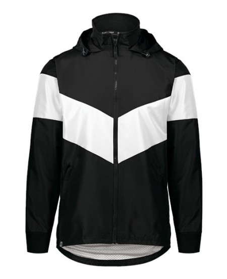 Holloway 229527 Men's Potomac Hooded Jacket – 100% Polyester MicroCord Woven Micromesh-Lined Water-Resistant Jacket | S–3XL
