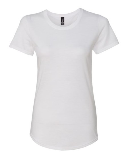 Gildan 6750L Women's Softstyle® Triblend T-Shirt – 4.2 oz. 50/25/25 Polyester/Combed Ring-Spun Cotton/Rayon 32 Singles | Moisture-Management | Semi-Fitted | Narrow Rib Collar | OEKO-TEX