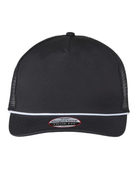 Imperial 5055 The Rabble Rouser Cap – 100% Recycled Polyester Mesh Back Structured Five-Panel Retro Rope Cap | OSFM