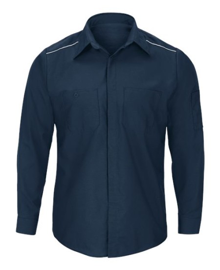 Red Kap SP3A Men's Pro Airflow Long Sleeve Work Shirt – 4.25 oz. Poplin + 4.2 oz. Mesh Back, 74% More Breathable