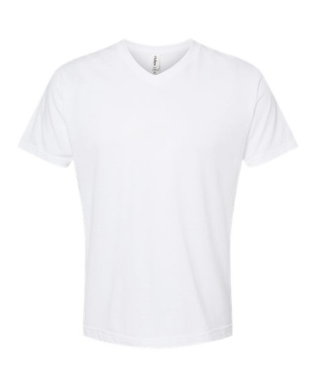 Tultex 207 Men's Poly-Rich V-Neck T-Shirt – 3.6 oz. 65/35 Polyester/Cotton V-Neck | XS–3XL