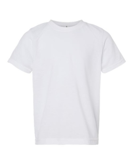 Tultex 265 Youth Poly-Rich T-Shirt – 3.6 oz. 65/35 Polyester/Cotton Ring-Spun USA | XS–XL