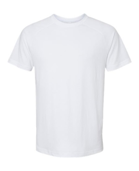 BELLA + CANVAS 3201 FWD Fashion Men's Heather CVC Raglan Tee – 4.2 oz. 52/48 Airlume Cotton/Poly Raglan Tee with Raw Edge Hem