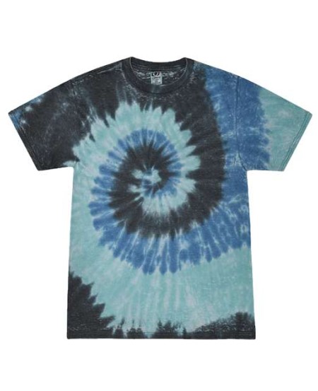Colortone 1090 Unisex Festival Tie-Dyed Burnout T-Shirt - 4.3 oz. 50/50 Ring-Spun Cotton/Polyester Athletic Fit Burnout Tee | S-3XL