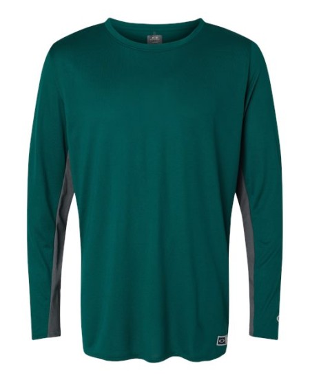 Oakley FOA402992 Men's Team Issue Hydrolix Long Sleeve T-Shirt – 4.7 oz. 100% Polyester Athletic Fit Long Sleeve Performance Tee | S–4XL