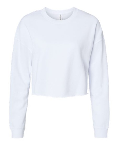 Independent Trading Co. AFX24CRP Women's Lightweight Crop Crewneck Sweatshirt – 6.5 oz. Women's Crop crewneck | XS–3XL