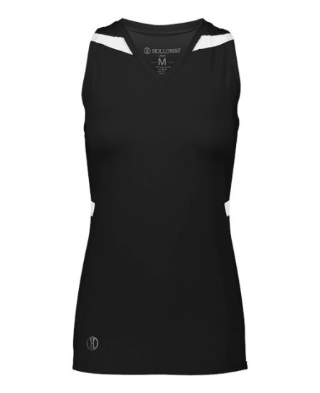 Holloway 221337 PR Max Compression Racerback Jersey – Women's 84/16 Polyester/Spandex 4-Way Stretch Singlet | XS–2XL