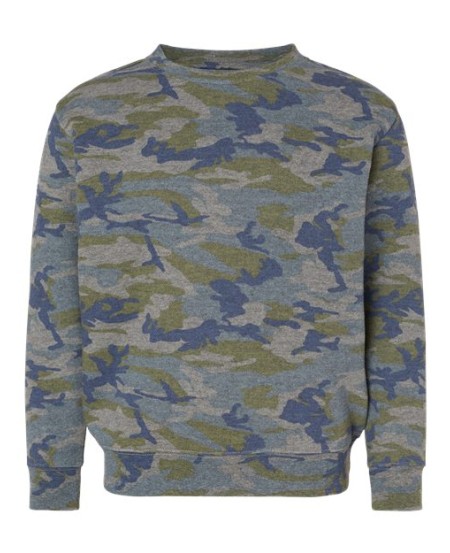 LAT 2225 Youth Elevated Fleece Crewneck Sweatshirt – Youth 7.4 oz./yd² Crewneck Sweatshirt | XS–XL (Youth)