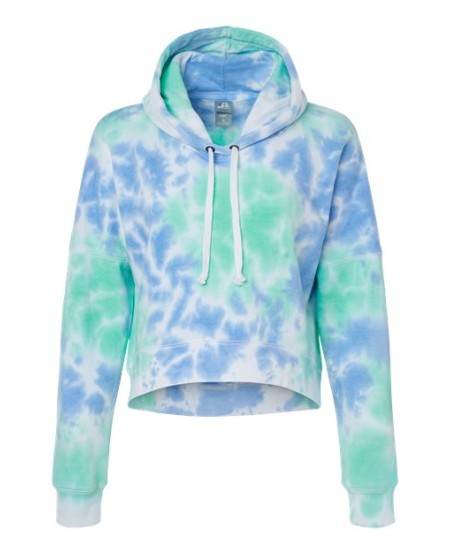 J. America 8853 Women's Crop Hooded Sweatshirt – 7.5 oz. Women's cropped pullover hoodie | S–2XL