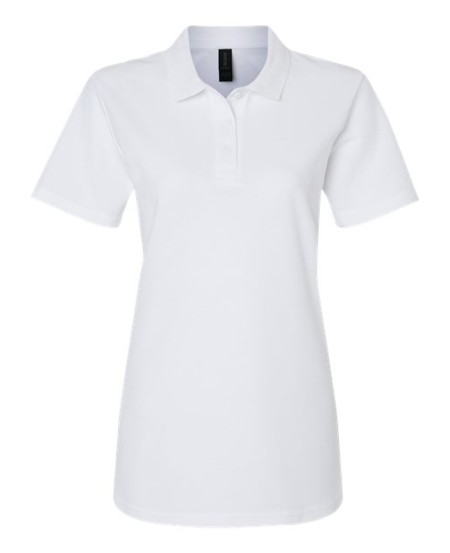 Gildan 64800L Women's Softstyle® Piqué Polo – 5.2 oz. 100% Ring-Spun Cotton 31 Singles | Double Piqué | Clean Finished Placket | Semi-Fitted | Side Seamed | OEKO-TEX