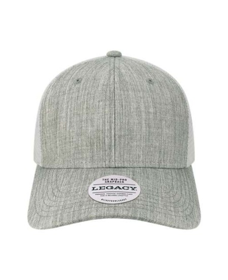 LEGACY MPS Mid-Pro Snapback Trucker Cap – Unisex 65% cotton / 35% polyester Trucker Cap | Adjustable (OSFM)