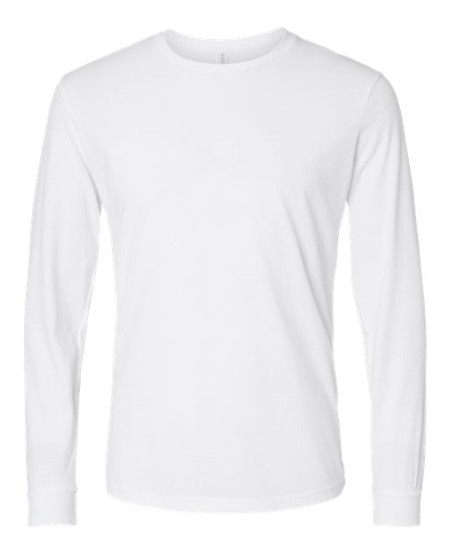 Next Level 6211 Unisex CVC Long Sleeve T-Shirt – 4.3 oz. 60/40 Combed Cotton/Poly CVC Long Sleeve Tee | XS–3XL