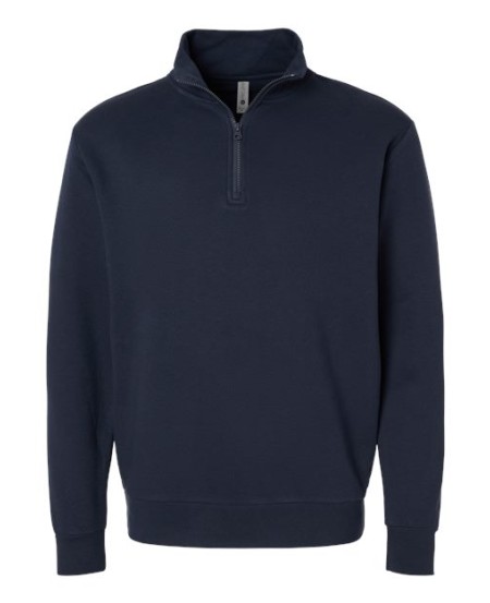 Next Level 9643 Unisex Fleece Quarter-Zip Pullover – 7.4 oz. 80/20 Cotton/Poly Fleece Quarter-Zip with Cadet Collar | XS–3XL