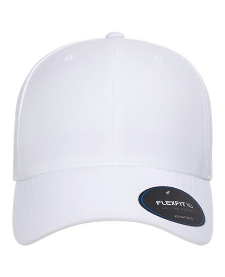 Flexfit 6110NU NU® Adjustable Cap – 79/18/3 Polyester/Rayon/PU Spandex | ACTIVEGUARD™ | Flexfit® Technology | Cool & Dry | Tri-Layer Front | Permacurv® Visor | Adjustable Closure