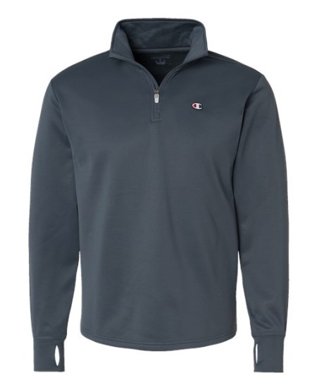 Champion CHP190 Unisex Sport Quarter-Zip Pullover – 5.4 oz. 95/5 Recycled Polyester/Spandex Sport Fleece Quarter-Zip | S–XL