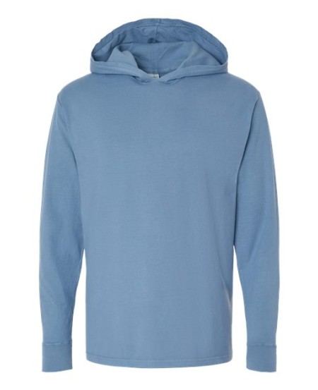 ComfortWash by Hanes GDH280 Garment-Dyed Jersey Hooded Long Sleeve T-Shirt – 5.5 oz. Cotton | S–3XL