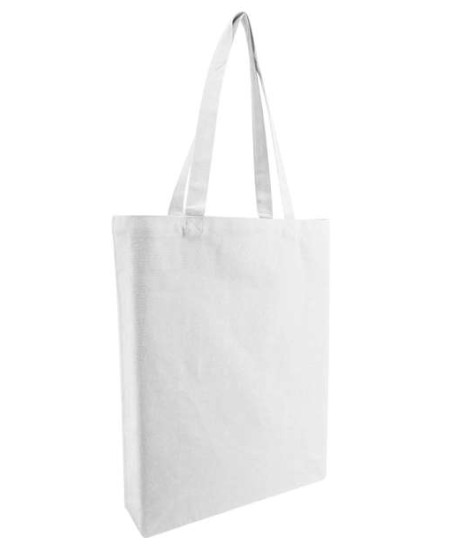 OAD OAD106R Midweight Recycled Gusseted Tote – 12 oz. 75/25 Recycled Cotton/Recycled Polyester Canvas Gusseted Tote | One Size
