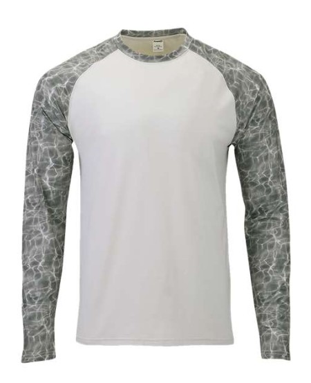 Paragon 231 Panama Men's Colorblocked Long Sleeve T-Shirt – 4.4 oz. 93/7 Polyester/Spandex UPF 50+ Tee | XS–4XL
