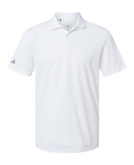 Adidas A430 Men's Performance Piqué Polo – 4.3 oz. 100% Recycled Polyester Piqué Rib Knit Collar Polo | S–4XL
