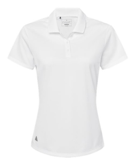 Adidas A431 Women's Performance Piqué Polo – 4.3 oz. 100% Recycled Polyester Piqué Ribbed-Knit Collar Polo | S–3XL