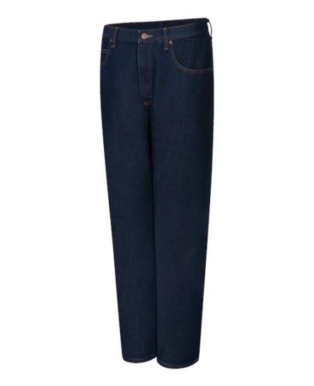 Red Kap PD90 Men's Dura-Kap Flex Work Jeans – 12.75 oz. 68/32 Cotton/Polyester Flex Denim, Modern Fit, Medium Wash