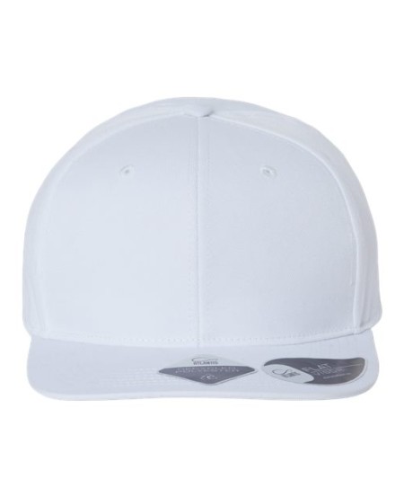 Atlantis Headwear JAMES Sustainable Flat Bill Cap – 100% Recycled Polyester Twill | Adjustable