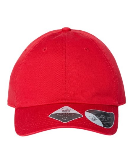 Atlantis Headwear FRASER Sustainable Dad Hat – 100% Organic Cotton Twill | Adjustable