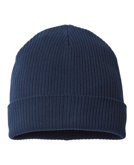 Atlantis Headwear NELSON Sustainable Cuffed Beanie – 100% Organic Cotton | One Size