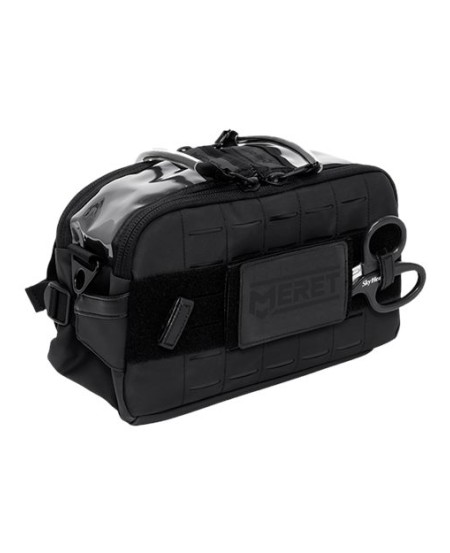 MERET M8110TB FIRST-IN PRO X Black Waist Pack Bag – Tactical Black – 52.8 oz./yd² Tarpaulin with Infection Control