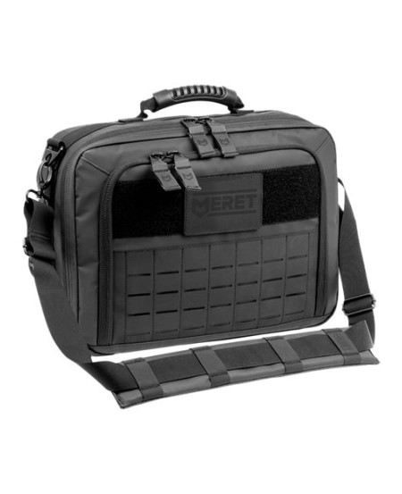 MERET M8105-TB G2 PRO X Black Paramedic Bag – 95.04 oz./yd² Tarpaulin Paramedic EMS Bag with Hypalon MOLLE Panels & Infection Control | One Size