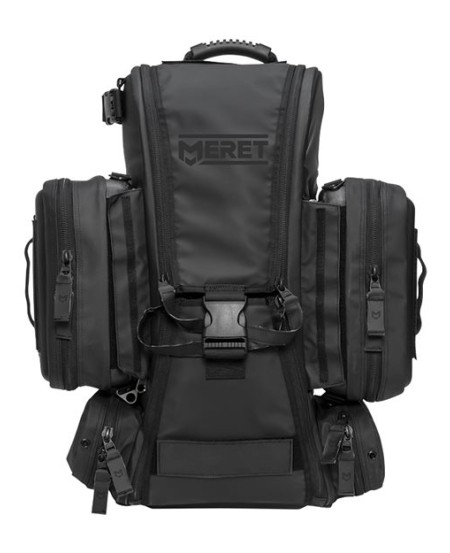 MERET M8108TBN RECOVER PRO X Black Backpack – Tactical Black – Tarpaulin with Infection Control Material (in