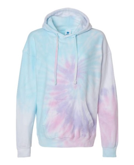 Colortone 8600 Unisex Tie-Dyed Cloud Inside-Out Fleece Hoodie - 7 oz. 60/40 Ring-Spun Cotton/Polyester Inside-Out Construction | S-3XL