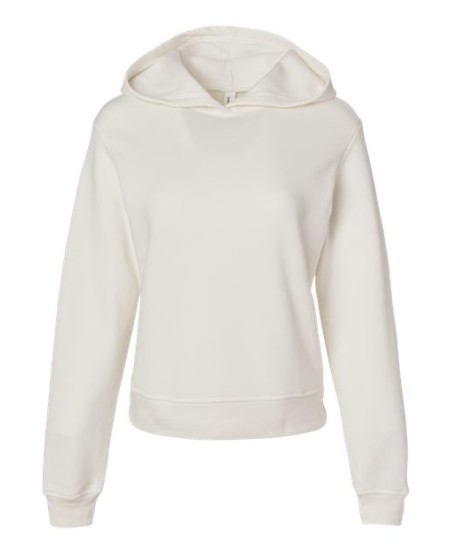 BELLA CANVAS 7519 Women's Classic Hoodie Sweatshirt – 8 oz. 52/48 Airlume Cotton/Poly Mid-Length Sponge Fleece Women's Pullover Hoodie, No Drawcords | BlueSign Certified