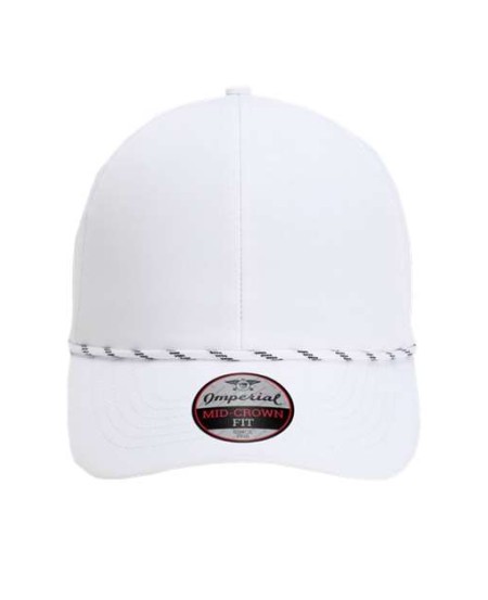 Imperial 6054 The Habanero Performance Rope Cap – 97/3 Recycled Polyester/Spandex Six-Panel Rope Cap with Metal Eyelets | OSFM