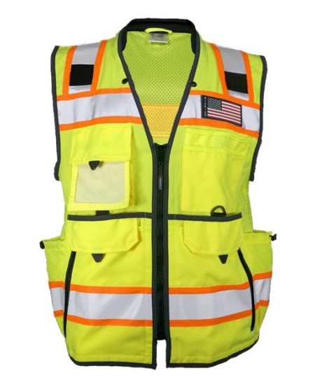 Kishigo 1823 Unisex Ultimate Construction Class 2 Vest – Unisex Safety Vest | S–5XL | ANSI/ISEA 107-2015/2020 Type R Class 2