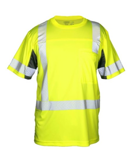 Kishigo 9175 Unisex Premium Black Series Cool Touch Class 3 T-Shirt – Unisex Short-Sleeve Hi-Vis T-Shirt | M–5XL | ANSI/ISEA 107 Type R Class 3