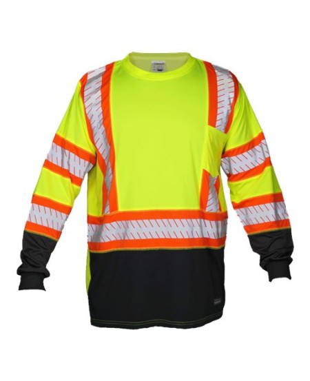 Kishigo 9181 Unisex DOT Class 3 Long Sleeve T-Shirt – Unisex Long-Sleeve Hi-Vis T-Shirt | M–5XL | ANSI/ISEA 107 Type R Class 3 (DOT-compliant)