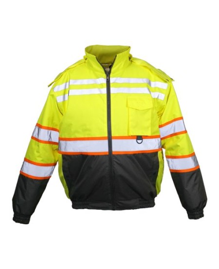 Kishigo JS156 Unisex Economy Contrast Class 3 Bomber Jacket | M–5XL | ANSI/ISEA 107 Class 3