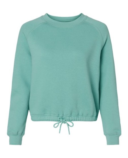 LAT 3528 Women's Relaxed 3-End Boxy Fleece Crewneck Sweatshirt – Women's 7.4 oz./yd² Crewneck Sweatshirt | S–2XL