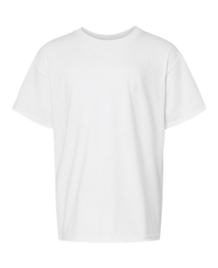 Gildan 64000BCVC Youth Softstyle® CVC T-Shirt – 4.6 oz. 60/40 Ring-Spun Cotton/Polyester | Subtle Heather Texture | Narrow Rib Collar | Taped Neck & Shoulders | Youth XS–XL | OEKO-TEX