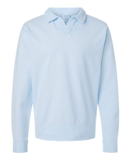 ComfortWash by Hanes GDH490 Garment-Dyed Polo Collar Sweatshirt – Unisex 7.2 oz. Cotton/Poly | S–3XL