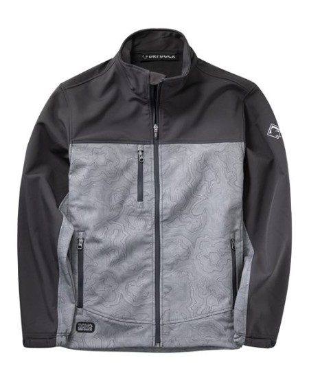 DRI DUCK 5350 Men’s Motion Soft Shell Jacket – 10 oz. 90/10 Polyester/Spandex 2-Layer Softshell | Storm Shield™ Level 2 | Media Port | Droptail Hem