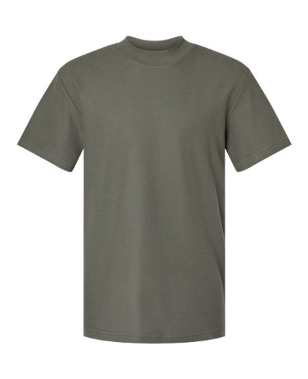 American Apparel 1PQ Unisex Pique Mockneck Tee – 6.5 oz. 100% Ring-Spun Cotton Heavyweight Pique | S–3XL