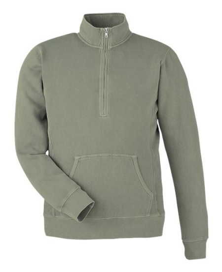 J. America 8732 Unisex Pigment-Dyed Fleece Quarter-Zip Pullover – 7.5 oz. Unisex Quarter-zip pullover | S–3XL