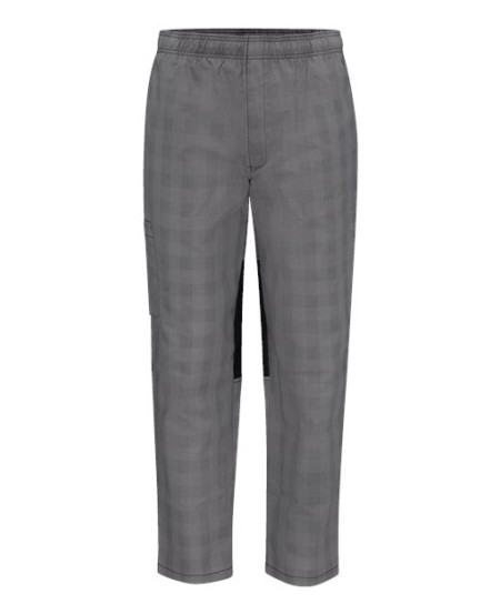 Chef Designs 0P2M Airflow Chef Pants with Back Panels - 77/23 Poly/Cotton with 100% Poly Stretch Woven Back Panels Men's Baggy Chef Pant | S-3XL