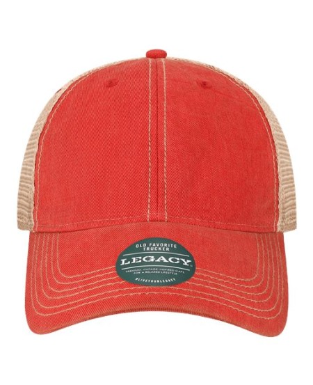 LEGACY OFAY Youth Old Favorite Trucker Cap – Youth 65% cotton / 35% polyester Youth Trucker Cap | Adjustable (Youth OSFM)