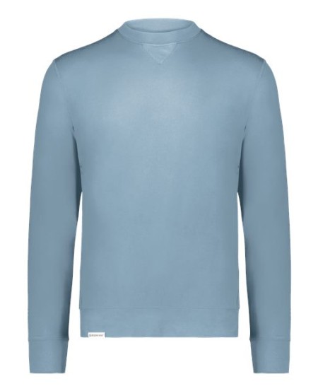 Holloway 223503 Unisex Eco Revive Ventura Soft Knit Crewneck Sweatshirt – 6.3 oz. 89% Recycled Polyester V-Notch Crewneck | S–3XL
