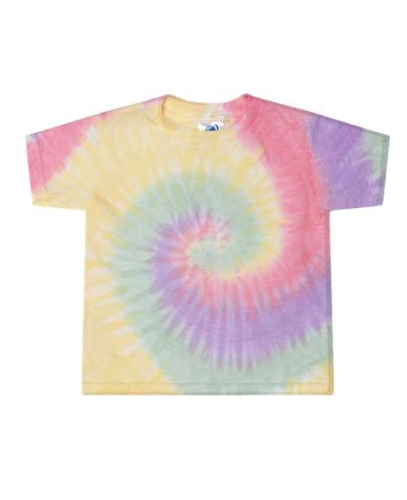 Colortone 1160 Toddler Tie-Dyed T-Shirt - 6 oz. 100% Heavyweight Cotton Pre-Shrunk Toddler Tie-Dye Tee | 2T-4T